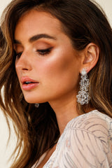 Don't Wait Up Beaded Earrings Clear