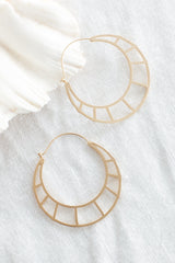 Dinah Hoop Earrings Gold