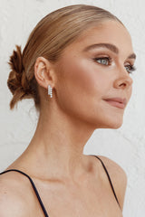 Scorpio Diamante Earrings Silver