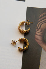 Goldilocks Open Hoop Earrings Gold